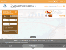 Tablet Screenshot of apartamentoslassirenas.com